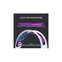 Logitech G G733 LIGHTSPEED Wireless RGB Gaming Headset - Ultimate Comfort & Immersive Sound in White